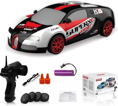 RC Uzaktan Kumandalı 15 Km/h Hız Yapan 4X4 Drift Arabası Tekerlekleri Değiştirilebilir Parkur Arabası Ekstra Ekipmanlarla