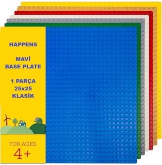 Alternative view of Classic Mavi Plaka, +4 Yaratıcı Oyuncak Yapım Seti (1 Parça) 25cmx25cm, Baseplate