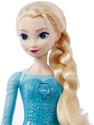 Mattel Karlar Ülkesi oyuncakları, Karlar Ülkesi filmindeki 'Let It Go' şarkısını 4 dilde seslendiren ve filmdeki kıyafetini giyen, Şarkı Söyleyen Elsa bebek, JDX52 - Görsel 2
