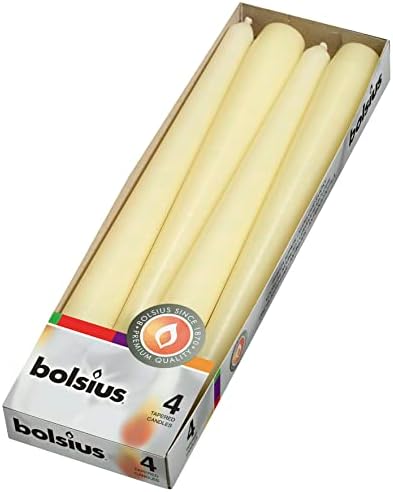 Bolsius 103600350905 Yemek Mumu, Parafin Mumu, Fildişi