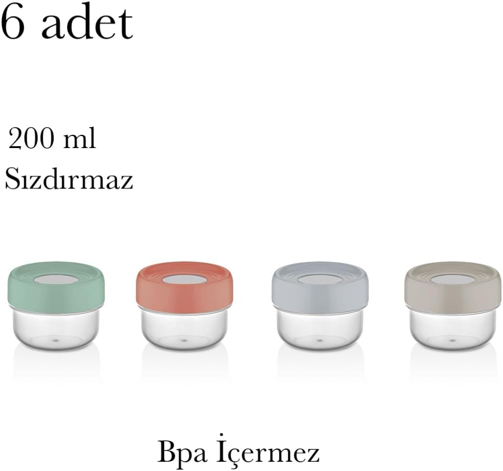 Alternative view of 6 Adet Saklama Kabı Sızdırmaz Vidalı Kapak Bpa İçermez Piknik Okul Kamp Çok Amaçlı Kutu Boncuk Düğme Vida Balıkçı Ekipmanı Vd Üstten Pencereli