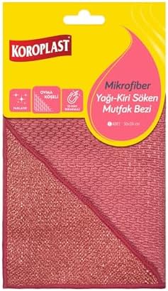 Alternative view of Mikrofiber Yağ & Kir Sökücü Mutfak Bezi Tekli, Çift Taraflı Hızlı Kuruyan Mikrofiber Mutfak Temizlik Bezi 30x30 cm, Tüy ve Çizik Bırakmayan Ev, Ocak ve Fırın için Yağ ve Kir Sökücü Tasarım
