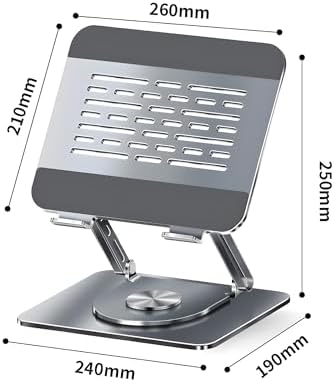 Alternative view of Taşınabilir Katlanabilir Folding Alüminyum Notebook Stand Alüminyum Ayarlanabilir Açı Ve Katlanabilir Portatif Rahat Kullanım 11 inç 17 İnç Dizüstü Bilgisayar ve Laptop Stant | L98C