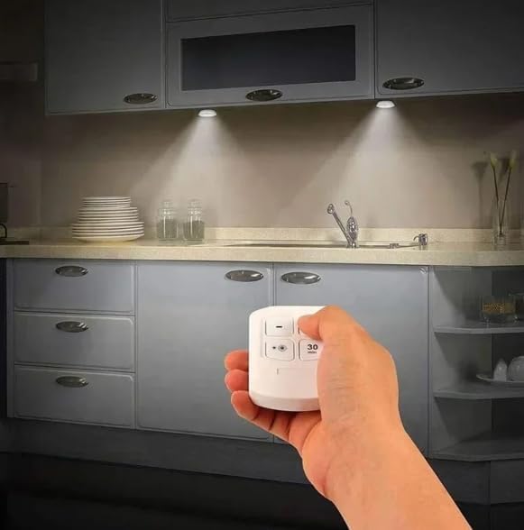 H1COB Uzaktan Kumandalı Tekli Spot Lamba Pilli Dolap Altı Spot