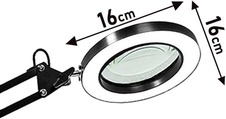 Büyüteçli Masa Lambası USB Güç Bağlantılı 10X Büyütmeli LED Işıklı Masaüstü Lamba 360 Derece Dönebilen Başlıklı Ayarlanabilir Parlaklık Seviyeli Esnek Kollu Çalışma Lambası | FLB06