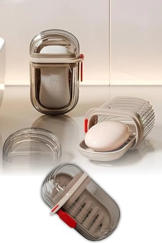 Alternative view of Şeffaf Kutu Şeklinde Plastik Katı Sabunluk Pratik Kullanımlı Hijyenik Banyo Sabun Kabı 1 ADET