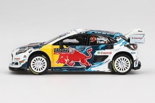 Truescale Minyatür Mini GT MGT00974-L - Puma için. Rally 1#13 MSport WRT Rally Montecarlo 2024 - Ölçek 1/64 - Model Araba