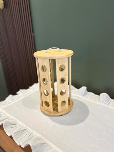 Bambu Kapsül Kahve Döner Stand, Bej, 20 x 30 cm - Görsel 3