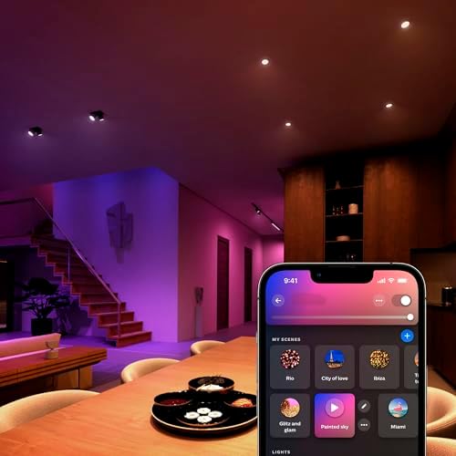 Hue 4.2W Renkli Akıllı Spot Ampul GU10 Bluetooth uyumlu, Alexa, Apple Home ve Google Assistant ile sesli kontrol