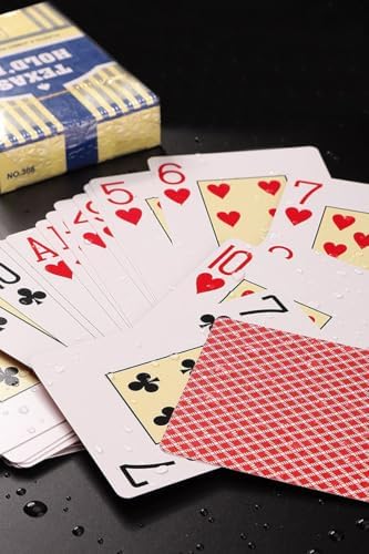 Kırmızı Jumbo Plastik Su Geçirmez Jumbo Blackjack iskambil Oyun Kağıdı cin385kr - Görsel 3