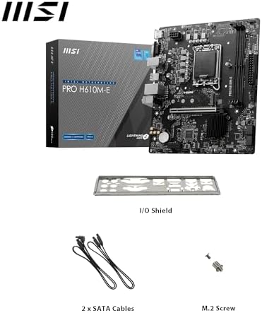MSI MB PRO H610M-E SOKET 1700 DDR5 5600MHZ(OC) HDMI VGA M.2 USB3.2 1x 1G LAN mATX - Görsel 3