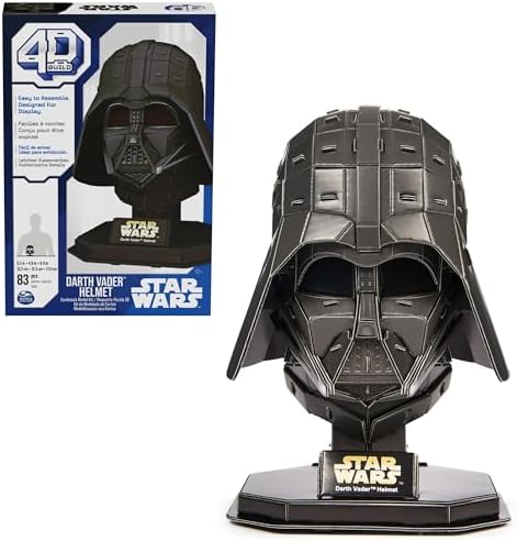 Alternative view of 4D Build -  Darth Vader kaskı - kaliteli kartondan detaylı 3D model kiti, 83 parça, 12 yaşından itibaren  hayranları için