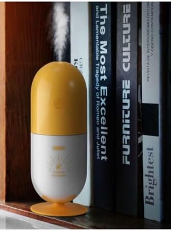 CAPSULE Hava, Oda, Araç Nemlendirici Buhar Makinesi Işıklı Gece Lambalı Bebek Odası Nemlendirici