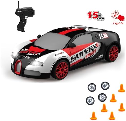Alternative view of 1:24 Ölçek Oyuncak 4x4 Uzaktan Kumandalı 20 KM/H Hız Drift Için Üretilmiş Şarjlı Araba Rc Yarış Arabası Full Fonksiyon Parkur Dubaları Ve Drift Tekerleri 500 Mah Batarya (Siyah Spor)