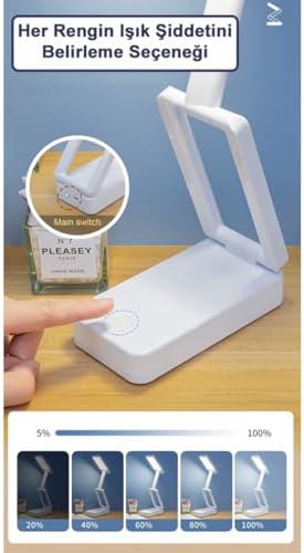 Masaüstü Şarjlı Katlanabilir Portatif LED Aydınlatma/GT-CL11P - Görsel 2