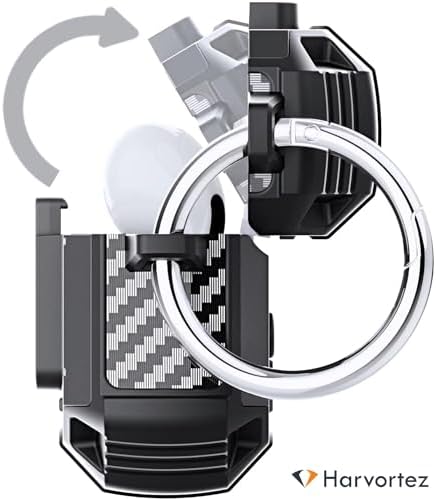 Alternative view of AirPods Pro 1/.2. Nesil ile Uyumlu Kılıf, Aç-Kapa Tuşu ile Düştüğünde Kapak Açılmaz, Yüksek Korum, Karbon Detaylar, Rahat Kullanım, Tuş ve Delikler Birebir Uyum, Premium Cover (Siyah)