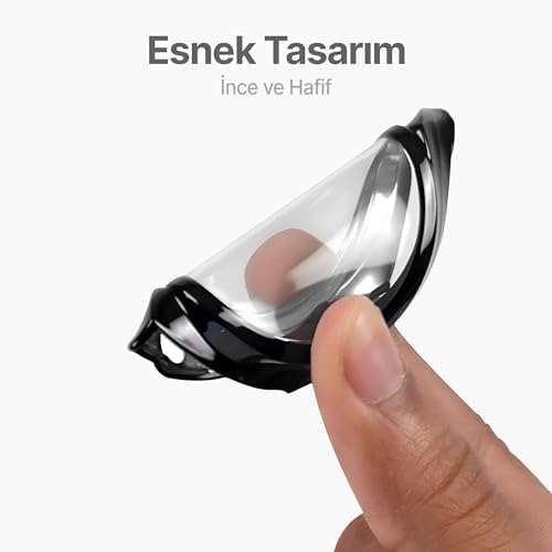 Galaxy Watch 6 44mm İçin Saati Tam Saran TPU Ekran Koruyuculu Çizilme ve Darbelere Karşı Koruma Sağlayan Dokunmatik Etkilemeyen Silikon Kılıf (Şeffaf, Galaxy Watch 6 44mm) - Görsel 3