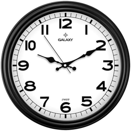 Alternative view of Galaxy D-200-K Klasik Kadran Siyah Renk Sessiz Akar 30 cm Duvar Saati