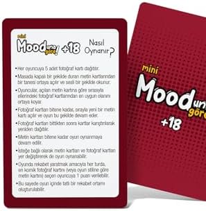 Mooduna Göre Mini +18 Kart Oyunu, 33 Fotoğraf Kartı ve 22 Durum Kartı, Çiftler için - Görsel 2