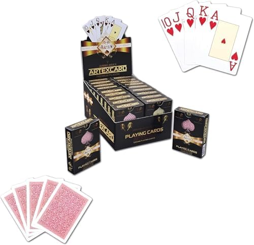 Alternative view of Artex Jumbo Boy Plastik Poker Oyun Kağıdı (Casino Playing Cards) (Kırmızı)