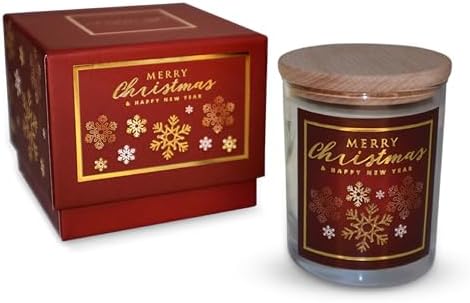 Alternative view of Charm Lab Candle – Yılbaşı Hediyesi, Kar Tanesi, Ahşap ve Baharatlı Sandal Kokulu, Doğal Bio Balmum, 135 g Kokulu Mum, 40 Saat Yanma Süresi, Lüks Kutulu, Kadın ve Erkek için Şık Yılbaşı Hediyesi