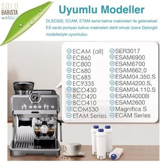 Pure Kafe Ds012 - Delonghi için 2 Adet Kahve Makinesi Su Filtresi