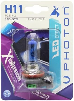 Ampul H11 12V 55W Xen Vision (Tekli Blister) (Beyaz Işık) 6000K PHT PH5511 DV B1