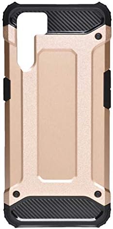 Oppo Reno 3 ile uyumlu Çİft Katman Koruyucu Crash Military Tank Kılıf - Rose Gold