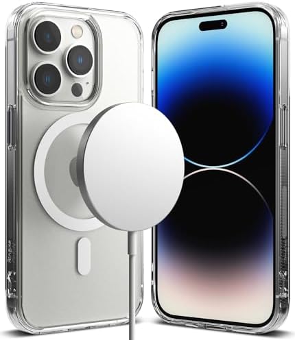 İphone 15 İçin Magsafe ile Uyumlu Arkası Mat Görünümlü Polikarbonat Kenarları Silikon Parmak İzi Tutmayan Yüksek Kalite Şeffaf Silikon Kılıf (Manyetik, 15) - Görsel 3