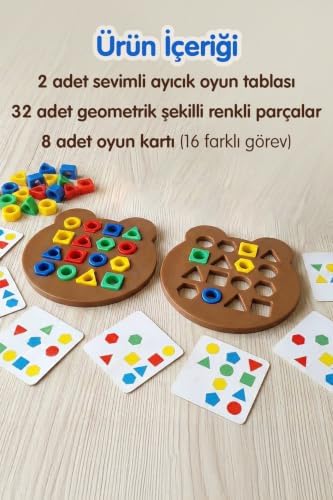 Alternative view of Eğitici Şekil oyuncağı Ayı Geometrik Şekil parça yerleştirmeli zeka Oyuncak