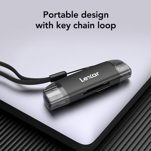 Çift Yuvalı USB-A/C Okuyucu, 205MB/s'ye kadar Aktarım Hızı, SD ve microSD Kartları (LRW310X-BNBNG) destekler
