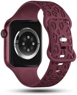 Alternative view of Apple ile Uyumlu Watch 11 10 42-46mm / 9 8 7 6 5 4 3 2 1 SE Ultra Uyumlu 49-45-44-42-38-40-41mm Leopar Desenli 2'li Silikon Kordon Seti
