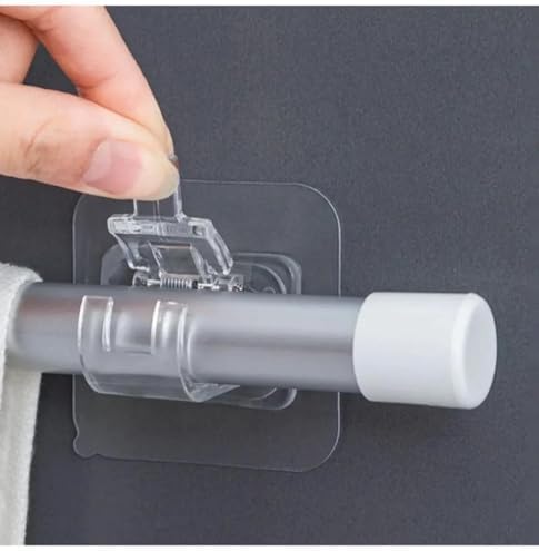 Perde Çubuğu Braketi Kendinden Yapışkanlı Boru Tutucu 4 Adet