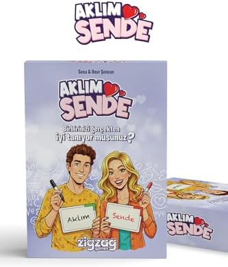 Alternative view of Aklım Sende, Çiftler için Eğlenceli Kart Oyunu, 2 Kişilik Aşk ve Uyum Testi Kart Oyunu Kutu Oyunu