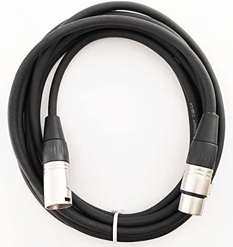 RJK0-972XLR-3BK Mikrofon Kablosu Xlr-Xlr Siyah 3 Metre Metal Siyah 0,22mm. Kablo