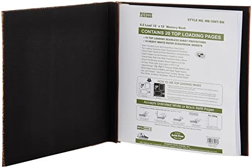 Alternative view of 30,5 cm 30,5 cm Buchschraubenalbum kabartmalı dikişli suni deri Cover Memory kitap, kahverengi