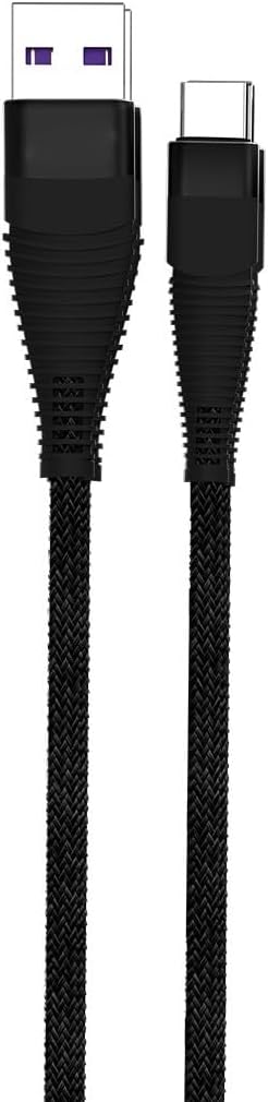 Alternative view of USB TYPE-C PD 5A 100 W Örgülü Hızlı Şarj ve Data Kablosu 1 Metre Siyah SZC-04