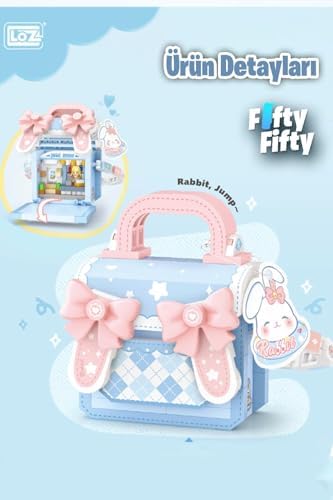 Alternative view of Loz Micro Block Sweet Bag Serisi Mavi Tavşan Figürlü Çanta 330 Parça Oyuncak Yapım Seti FFLZ-8845