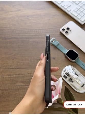 Süper İnce Mat Ultra Thin Silikon Kılıf Siyah  Galaxy A26 ile uyumlu