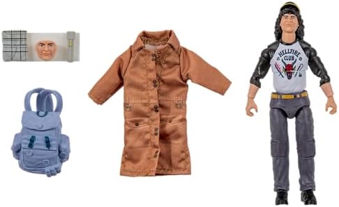 Alternative view of Stranger Things Dustin Henderson Baş Aşağı Koleksiyoncu Figürü - 15 cm Yumuşak İyi Giysiler ve Benzersiz Aksesuarlarla Son Derece Detaylı Figür