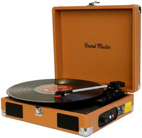 Record Master RM-311 Pikap - Kahverengi - Tüm Plaklar İle Uyumlu - Priz ve PowerBanke Takılarak Kullanım - Universal İğneli (Kahverengi) - Görsel 2