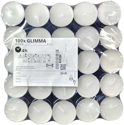 Alternative view of 100 Tealight Mum Kokusuz Ev Tatil Parti Dekoru GLIMMA