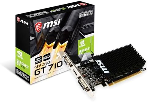 Alternative view of MSI VGA GT 710 2GD3H LP GT710 2GB DDR3 64b DX12 PCIE 3.0 x16 (1xVGA 1xDVI 1xHDMI)