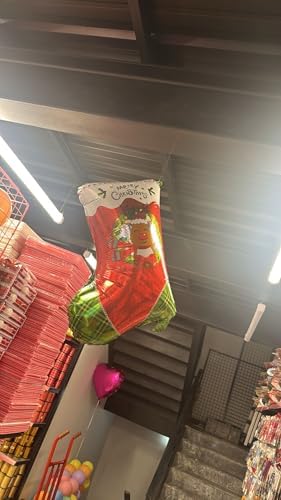 Yılbaşı Ağacı Süsü Noel Gold Şekerleri Yılbaşı Temalı Hediyeler Folyo Noel Balonu 1 Adet Noel Çorabı 60-43 cm