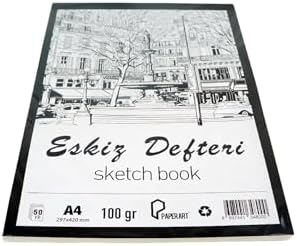 Monarty Paperart Eskiz Defteri, A4 297x420 mm, 100 gr, 50 Yaprak, Kağıt Malzeme - Görsel 2