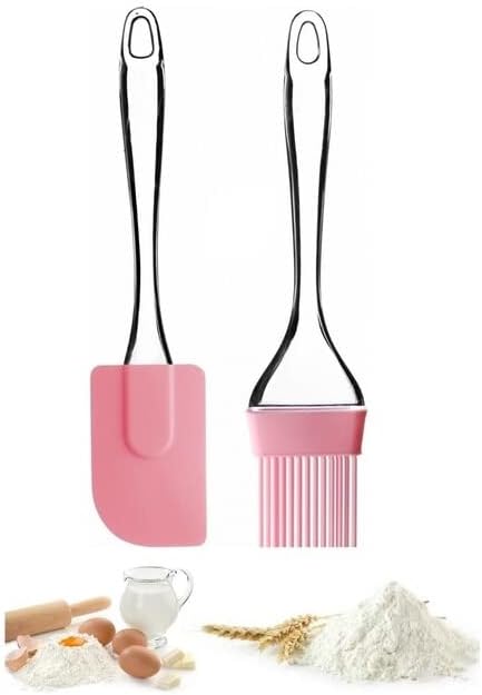 Silikon Spatula ve Fırça Seti, Silikon Yağ Fırçası, Silikon Yağ Sos Yumurta Fırçası, Damla Saplı Mutfak Hamur Spatula