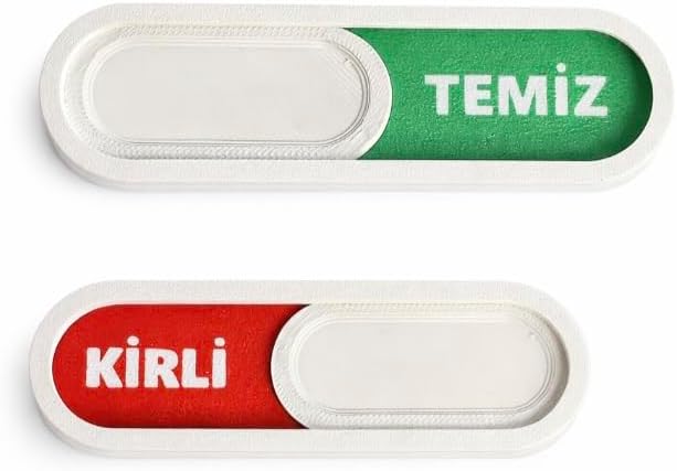 Temiz Kirli Göstergeli Manyetik Magnet - Bulaşık Makinesi Durum Göstergesi Kaydırmalı Magnet