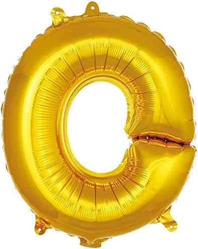 O Harfi 16 İnç Gold Renk Folyo Balon 36 CM (Altın)