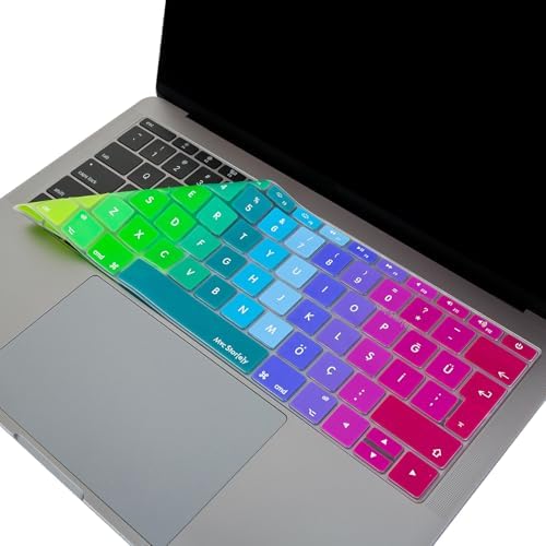 Alternative view of Türkçe Q Klavye Koruyucu MacBook A1534 A1708 Uyumlu UK Avrupa Ters L Enter Silikon Klavye Koruyucu İngilizce Klavyeyi Türkçe Yapma Pembe Yeşil