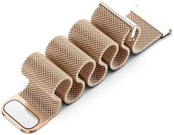 Alternative view of Watch GT6 41 mm / GT5 Pro 42 mm / GT5 41mm / GT4 41 mm ile Uyumlu 18 mm Paslanmaz Çelik Milanese Hasır Kordon – Manyetik Tokalı, Ayarlanabilir Metal Saat Kayışı